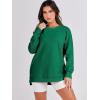 imageANRABESS Womens Oversized Sweatshirts Crewneck Long Sleeve Tunic Pullover Shirts Side Zipper Hoodies 2025 Fall ClothesGreen