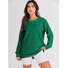 imageANRABESS Womens Oversized Sweatshirts Crewneck Long Sleeve Tunic Pullover Shirts Side Zipper Hoodies 2025 Fall ClothesGreen