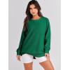 imageANRABESS Womens Oversized Sweatshirts Crewneck Long Sleeve Tunic Pullover Shirts Side Zipper Hoodies 2025 Fall ClothesGreen