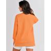 imageANRABESS Womens Oversized Sweatshirts Crewneck Long Sleeve Tunic Pullover Shirts Side Zipper Hoodies 2025 Fall ClothesOrange