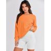 imageANRABESS Womens Oversized Sweatshirts Crewneck Long Sleeve Tunic Pullover Shirts Side Zipper Hoodies 2025 Fall ClothesOrange