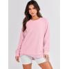 imageANRABESS Womens Oversized Sweatshirts Crewneck Long Sleeve Tunic Pullover Shirts Side Zipper Hoodies 2025 Fall ClothesPink