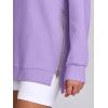 imageANRABESS Womens Oversized Sweatshirts Crewneck Long Sleeve Tunic Pullover Shirts Side Zipper Hoodies 2025 Fall ClothesPurple
