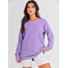 imageANRABESS Womens Oversized Sweatshirts Crewneck Long Sleeve Tunic Pullover Shirts Side Zipper Hoodies 2025 Fall ClothesPurple