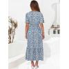 imageANRABESS Womens Summer Short Sleeve Maxi Dress 2025 Casual V Neck High Waist ALine Flowy Loose Tiered Boho Long DressesBlue White Floral
