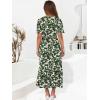 imageANRABESS Womens Summer Short Sleeve Maxi Dress 2025 Casual V Neck High Waist ALine Flowy Loose Tiered Boho Long DressesGreen Note
