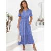 imageANRABESS Womens Summer Short Sleeve Maxi Dress 2025 Casual V Neck High Waist ALine Flowy Loose Tiered Boho Long DressesRoyal Blue Floral