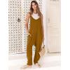 imageANRABESS Jumpsuits for Women Casual Summer Overalls Sleeveless Spaghetti Strap Romper Jumpers Trendy Beach Vacation OutfitsCaramel