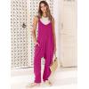 imageANRABESS Jumpsuits for Women Casual Summer Overalls Sleeveless Spaghetti Strap Romper Jumpers Trendy Beach Vacation OutfitsHot Pink