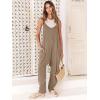 imageANRABESS Jumpsuits for Women Casual Summer Overalls Sleeveless Spaghetti Strap Romper Jumpers Trendy Beach Vacation OutfitsLight Brown  Khaki