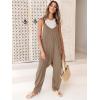 imageANRABESS Jumpsuits for Women Casual Summer Overalls Sleeveless Spaghetti Strap Romper Jumpers Trendy Beach Vacation OutfitsLight Brown  Khaki