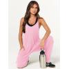 imageANRABESS Jumpsuits for Women Casual Summer Overalls Sleeveless Spaghetti Strap Romper Jumpers Trendy Beach Vacation OutfitsLight Pink