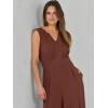 imageANRABESS Jumpsuits for Women Summer Dressy Casual Linen Romper Sleeveless V Neck High Waist Wide Leg Beach Vacation OutfitsBrown Red