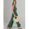 imageANRABESS Jumpsuits for Women Summer Dressy Casual Linen Romper Sleeveless V Neck High Waist Wide Leg Beach Vacation OutfitsGrass