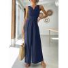 imageANRABESS Jumpsuits for Women Summer Dressy Casual Linen Romper Sleeveless V Neck High Waist Wide Leg Beach Vacation OutfitsNavy Blue