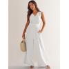 imageANRABESS Jumpsuits for Women Summer Dressy Casual Linen Romper Sleeveless V Neck High Waist Wide Leg Beach Vacation OutfitsWhite