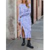 imageANRABESS Long Sleeve Midi Dresses for Women Fall Fashion Casual Vacation Crewneck Loose Split Striped Long Tshirts DressFloral Blue White
