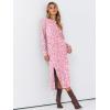 imageANRABESS Long Sleeve Midi Dresses for Women Fall Fashion Casual Vacation Crewneck Loose Split Striped Long Tshirts DressFloral Pink White