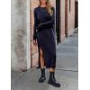 imageANRABESS Long Sleeve Midi Dresses for Women Fall Fashion Casual Vacation Crewneck Loose Split Striped Long Tshirts DressNavy Blue
