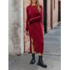 imageANRABESS Long Sleeve Midi Dresses for Women Fall Fashion Casual Vacation Crewneck Loose Split Striped Long Tshirts DressRed