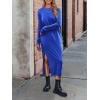 imageANRABESS Long Sleeve Midi Dresses for Women Fall Fashion Casual Vacation Crewneck Loose Split Striped Long Tshirts DressRoyal Blue