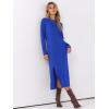 imageANRABESS Long Sleeve Midi Dresses for Women Fall Fashion Casual Vacation Crewneck Loose Split Striped Long Tshirts DressRoyal Blue