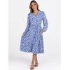 imageANRABESS Long Sleeve Midi Dresses for Women V Neck 2025 Fall Fashion Casual Loose Fit Flowy Swing Tiered Vacation Boho DressFloral Blue