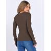 imageANRABESS Long Sleeve Shirts for Women Thermal Crewneck Basic Fleece Top Casual TShirts 2025 Fall Winter Warm UndershirtsDark Brown