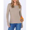 imageANRABESS Long Sleeve Shirts for Women Thermal Crewneck Basic Fleece Top Casual TShirts 2025 Fall Winter Warm UndershirtsTan