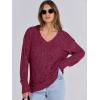 imageANRABESS Long Sleeve Shirts for Women V Neck Casual Fall Tops Loose Fit Lightweight Sweaters Tunic Fashion 2025 ClothesBurgundy