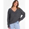 imageANRABESS Long Sleeve Shirts for Women V Neck Casual Fall Tops Loose Fit Lightweight Sweaters Tunic Fashion 2025 ClothesDeep Grey