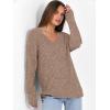 imageANRABESS Long Sleeve Shirts for Women V Neck Casual Fall Tops Loose Fit Lightweight Sweaters Tunic Fashion 2025 ClothesDeep Khaki