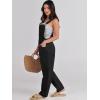 imageANRABESS Overalls for Women Loose Fit Denim Overalls Adjustable Strap Jean Jumpsuit Bib Romper 2025 Fall Casual Work OutfitsBlack
