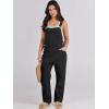 imageANRABESS Overalls for Women Loose Fit Denim Overalls Adjustable Strap Jean Jumpsuit Bib Romper 2025 Fall Casual Work OutfitsBlack