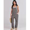 imageANRABESS Overalls for Women Loose Fit Denim Overalls Adjustable Strap Jean Jumpsuit Bib Romper 2025 Fall Casual Work OutfitsDeep Gray