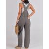 imageANRABESS Overalls for Women Loose Fit Denim Overalls Adjustable Strap Jean Jumpsuit Bib Romper 2025 Fall Casual Work OutfitsDeep Gray