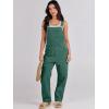 imageANRABESS Overalls for Women Loose Fit Denim Overalls Adjustable Strap Jean Jumpsuit Bib Romper 2025 Fall Casual Work OutfitsDeep Green