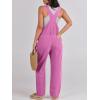 imageANRABESS Overalls for Women Loose Fit Denim Overalls Adjustable Strap Jean Jumpsuit Bib Romper 2025 Fall Casual Work OutfitsHot Pink