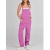 imageANRABESS Overalls for Women Loose Fit Denim Overalls Adjustable Strap Jean Jumpsuit Bib Romper 2025 Fall Casual Work OutfitsHot Pink