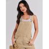 imageANRABESS Overalls for Women Loose Fit Denim Overalls Adjustable Strap Jean Jumpsuit Bib Romper 2025 Fall Casual Work OutfitsKhaki