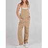 imageANRABESS Overalls for Women Loose Fit Denim Overalls Adjustable Strap Jean Jumpsuit Bib Romper 2025 Fall Casual Work OutfitsKhaki