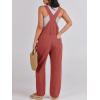 imageANRABESS Overalls for Women Loose Fit Denim Overalls Adjustable Strap Jean Jumpsuit Bib Romper 2025 Fall Casual Work OutfitsRust Red