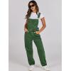 imageANRABESS Overalls for Women Loose Fit Denim Overalls Adjustable Strap Jean Jumpsuit Bib Romper 2025 Fall Casual Work OutfitsWashed Green