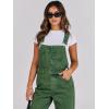 imageANRABESS Overalls for Women Loose Fit Denim Overalls Adjustable Strap Jean Jumpsuit Bib Romper 2025 Fall Casual Work OutfitsWashed Green