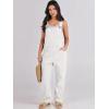 imageANRABESS Overalls for Women Loose Fit Denim Overalls Adjustable Strap Jean Jumpsuit Bib Romper 2025 Fall Casual Work OutfitsWhite