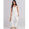 imageANRABESS Overalls for Women Loose Fit Denim Overalls Adjustable Strap Jean Jumpsuit Bib Romper 2025 Fall Casual Work OutfitsWhite