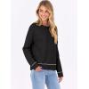 imageANRABESS Sweaters for Women Long Sleeve Cropped Lightweight 2025 Fall Fashion Knit Crewneck Pullover Top Soft Trendy OutfitsBlack