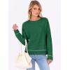imageANRABESS Sweaters for Women Long Sleeve Cropped Lightweight 2025 Fall Fashion Knit Crewneck Pullover Top Soft Trendy OutfitsForest Green