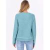 imageANRABESS Sweaters for Women Long Sleeve Cropped Lightweight 2025 Fall Fashion Knit Crewneck Pullover Top Soft Trendy OutfitsLight Blue