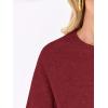 imageANRABESS Sweaters for Women Long Sleeve Cropped Lightweight 2025 Fall Fashion Knit Crewneck Pullover Top Soft Trendy OutfitsRed